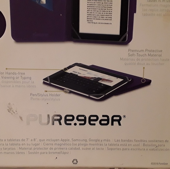 NWT PURE.GEAR UNIVERSAL TABLET FOLIO, FITS 7-8 " - Picture 8 of 8